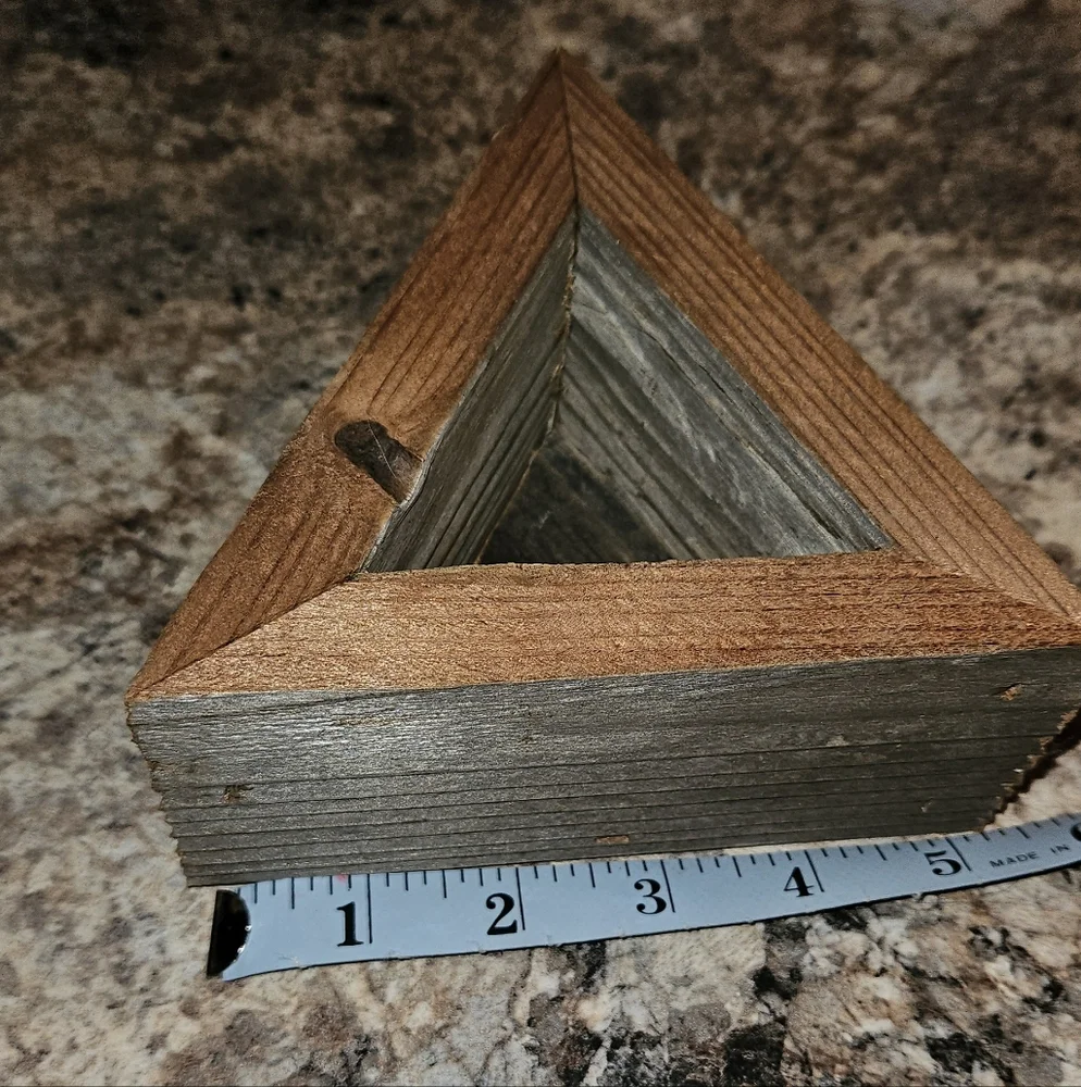 Alibi Interiors California | Handmade Rustic Wooden Triangle Set